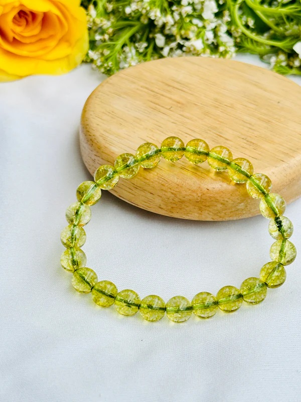 Stress Relieve and Removes Tension Bracelet (Peridot) - Abhimantrit & Certified